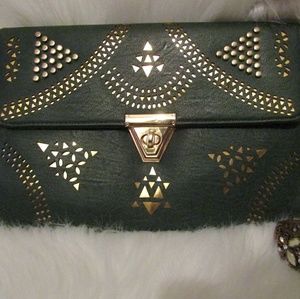 Green Envelope Clutch
